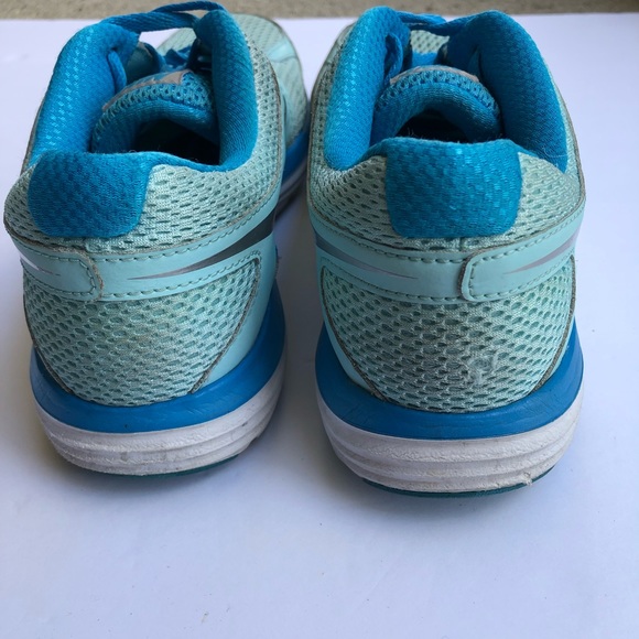 Nike Womens Blue & Silver Running Shoes Sz 8 - Picture 5 of 7